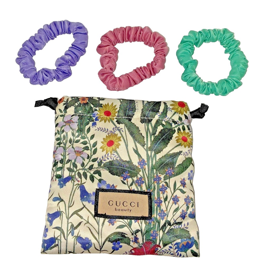 GUCCI Scrunchies Set for Women Designer Hair Accessories Luxury Hair Ties New